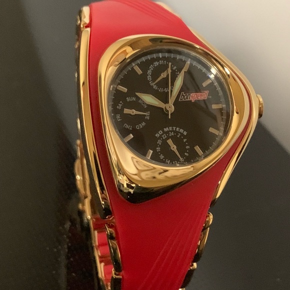 Lady Watch bonspeed Rubber strap Quartz Waterproof - Picture 5 of 7